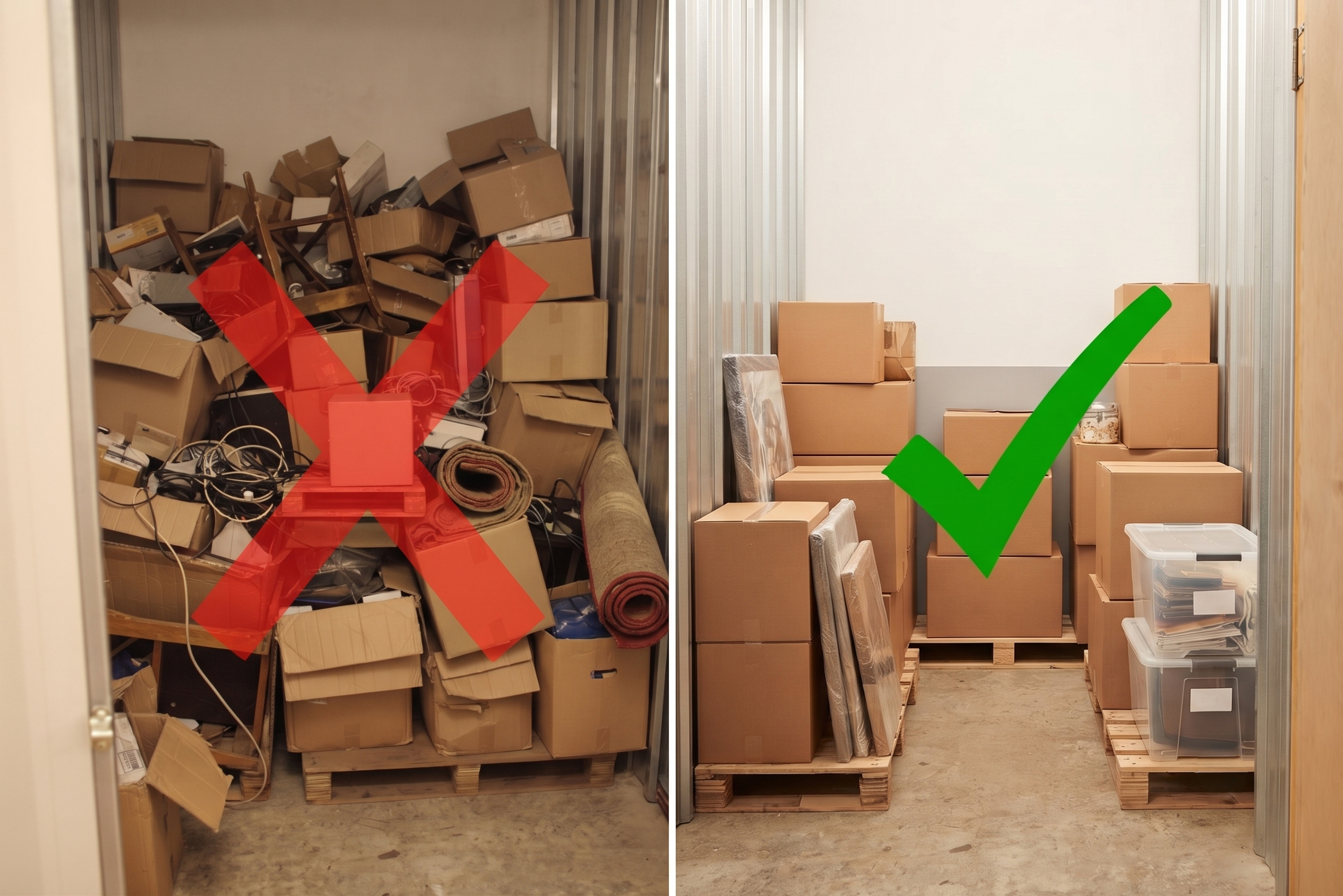 Storage Stacking vs Access Aisle Comparison